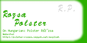 rozsa polster business card